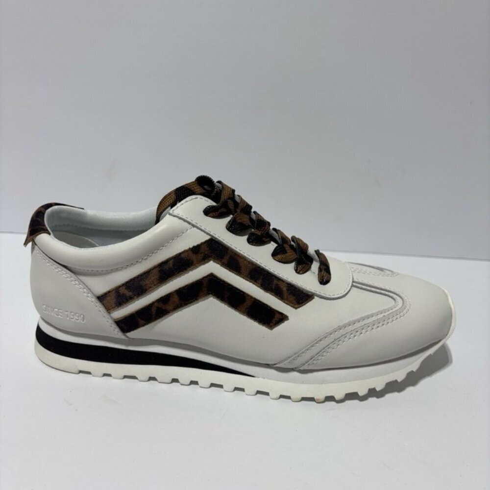 Franco Sarto Women’s Matera White Leather Sneakers, Size 6.5 M